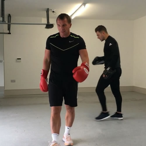 Former Liverpool boss Brendan Rodgers unleashes inner Anthony Joshua & takes up boxing