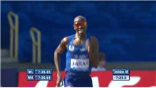 Farah wins the 3000 metres in Birmingham