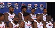 USA's Olympic men's basketball team unveiled