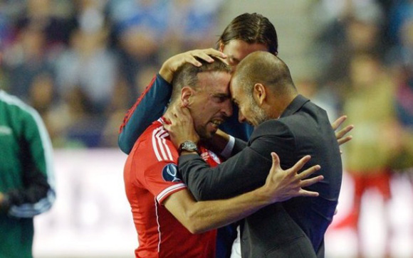 Bayern Munich's Franck Ribery throws jab at Pep Guardiola