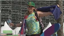Olympics: fans gather ahead of Rugby Sevens
