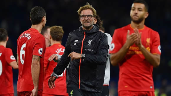Jurgen Klopp lauds 'brilliant' Liverpool first-half performance