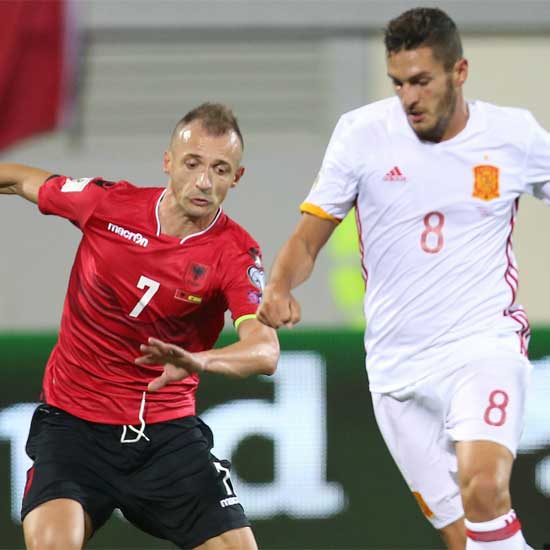 Albania 0-2 Spain: Diego Costa and Nolito strike for visitors in easy win