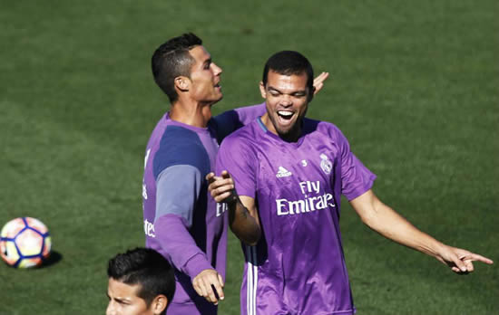 Cristiano Ronaldo and Pepe back after international break