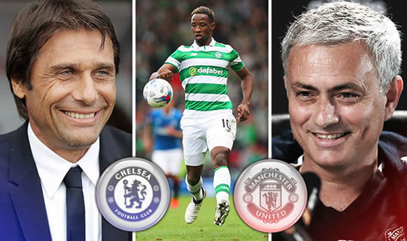 Chelsea, Man United and Man City to battle Real Madrid for £40m Celtic star Moussa Dembele