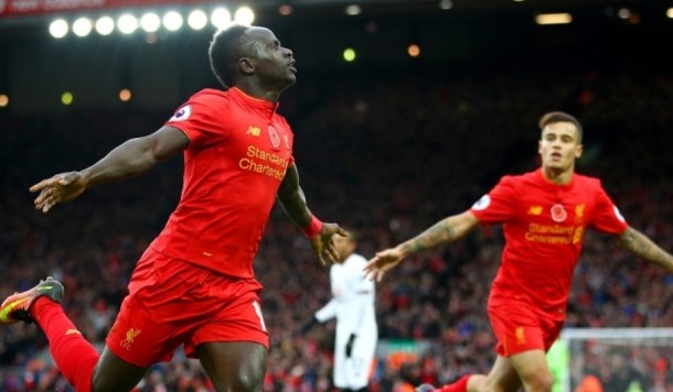 Mane at the double as Reds thrash Watford