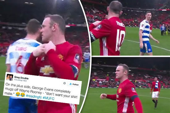 Wayne Rooney ‘mugged off’ by ex-Man City player George Evans after historic match