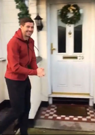 Steven Gerrard surprises young cancer patient with unexpected visit