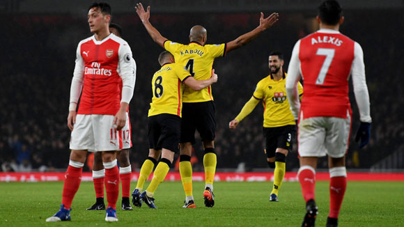 Arsenal 1 - 2 Watford: Early strikes help Watford stun Arsenal at Emirates
