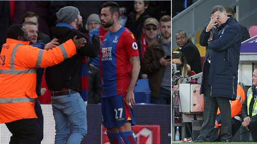Crystal Palace fan arrested for trying to ‘punch’ Damien Delaney