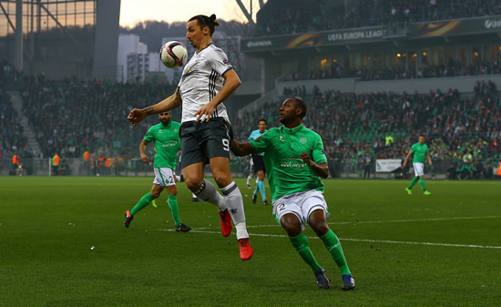 Saint-Etienne 0 - 1 Manchester United: Manchester United secure Europa League progress against St Etienne at a cost