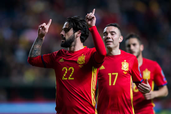 Spain 4 - 1 Israel: David Silva inspires Spain to convincing Group G win over Israel