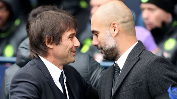 Pep Guardiola labels Antonio Conte as the best coach in the world