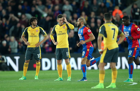 Crystal Palace 3 - 0 Arsenal: Wenger's future at Arsenal plunged into further uncertainty as Palace profit