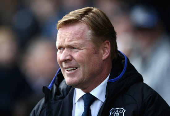 Everton boss Ronald Koeman aiming to beat Arsenal and Manchester United to top-five finish