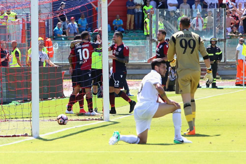 Cagliari 2 - 1 AC Milan: Fabio Pisacane punishes poor Milan on last day