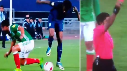 WATCH: England U20's Josh Onomah Literally Dribbles Past Player And Gets Sent Off