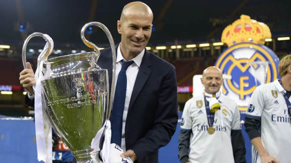 Zidane named as the coach with the strongest reputation