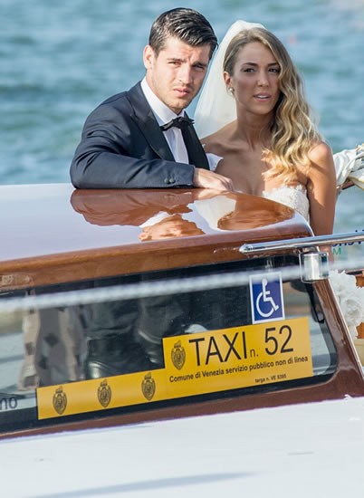 Alvaro Morata wedding: Man Utd target marries gorgeous WAG Alice Campello in Venice
