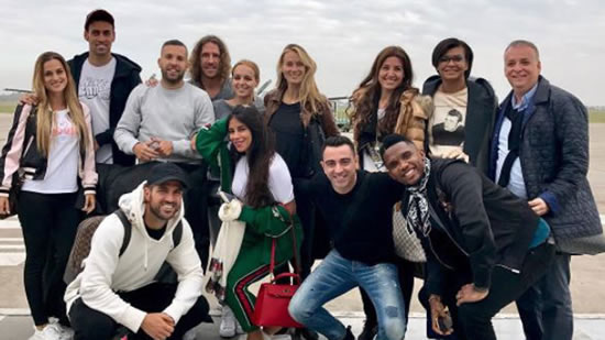 Barcelona troop touch down in Rosario for Messi wedding