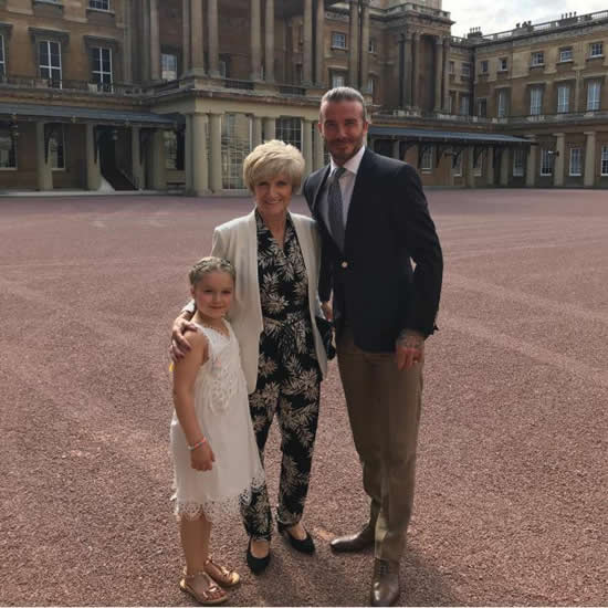 BECKINGHAM PALACE David Beckham finally gets his day at Buckingham Palace as daughter Harper celebrates sixth birthday — while Fergie sparks fury by hosting bash behind Queen's back