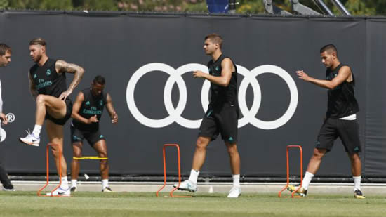 Ramos back training with Real Madrid squad