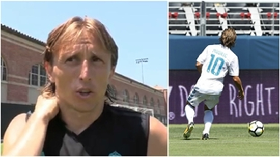 Modric proud to wear Real Madrid's No. 10