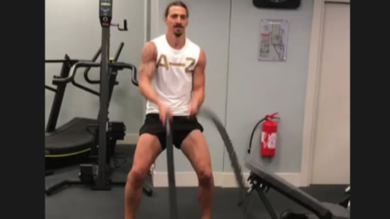 Zlatan Ibrahimovic Posts Intense Workout Videos As He Recovers From Injury