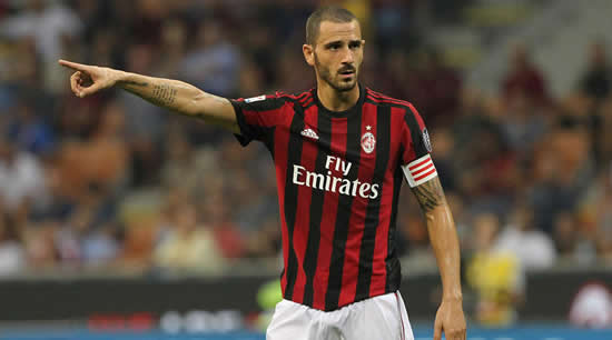 Bonucci: Milan growing but still behind Juve and Napoli