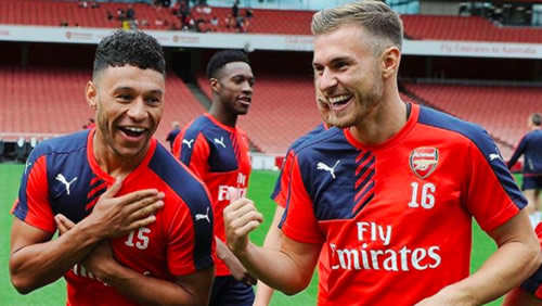 Aaron Ramsey Uses '#Shambles' In Farewell Message To Alex Oxlade-Chamberlain