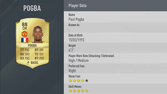 EA Sports Have Decided To Give Paul Pogba A Downgrade On FIFA 18