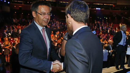 Bartomeu: The members should be calm about Messi and Iniesta
