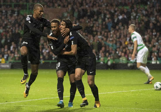 Celtic 0 - 5 Paris Saint Germain: Neymar, Mbappe and Cavani all on target as five-star PSG thrash Celtic