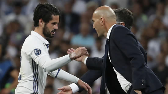 Isco assured of a place in Zidane's system