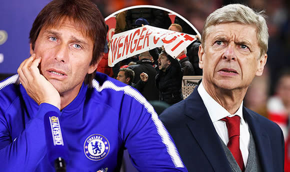 Chelsea boss Antonio Conte: I don't care about Arsenal or Arsene Wenger's problems