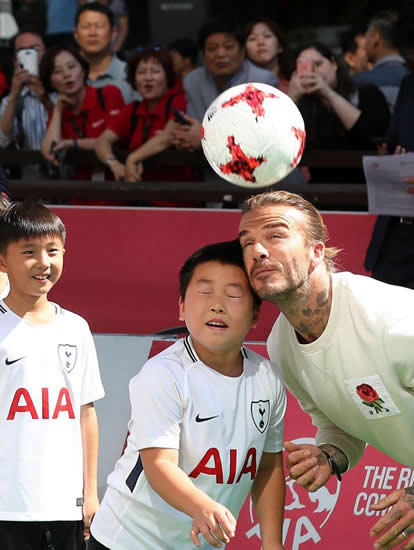 Manchester United and Real Madrid legend David Beckham and son Cruz enjoy family 'Sunday funday'