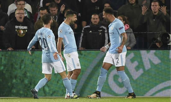 Kyle Walker happy to have Sergio Aguero on his side at Manchester City
