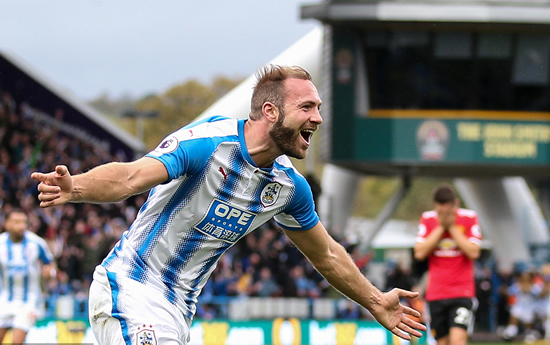 Huddersfield Town 2 - 1 Manchester United: Huddersfield hold on to secure famous win over Manchester United
