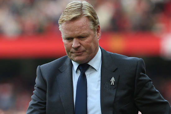 Everton boss Ronald Koeman's job is on the line against Arsenal - EXCLUSIVE