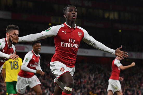 Arsenal 2 Norwich 1: Eddie Nketiah is the hero as Gunners come from behind in cup win
