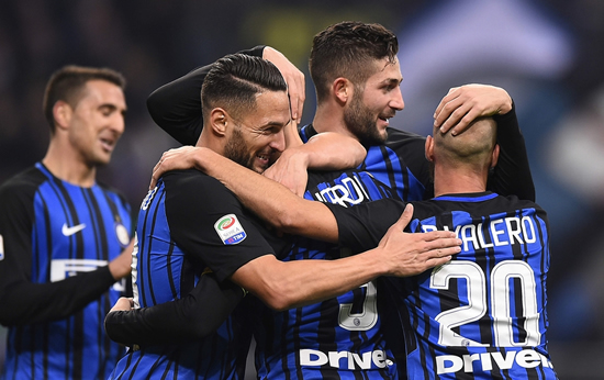 Inter Milan	3 - 2 Sampdoria: Mauro Icardi bags a brace as Inter Milan go top of Serie A
