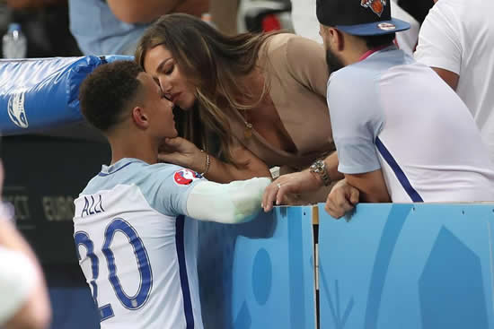 Twitter reacts to Dele Alli's stunning girlfriend Ruby Mae as Tottenham star's partner sits with feet up in Wembley box