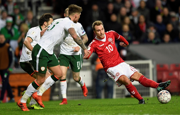 Denmark 0 - 0 Republic of Ireland: Republic of Ireland hold Denmark in first leg of World Cup qualifying play-off