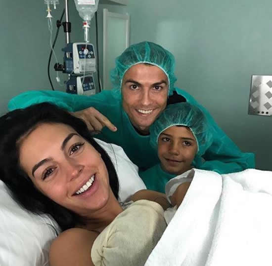 Cristiano Ronaldo's girlfriend Georgina Rodriguez gives birth to baby girl Alana Martina