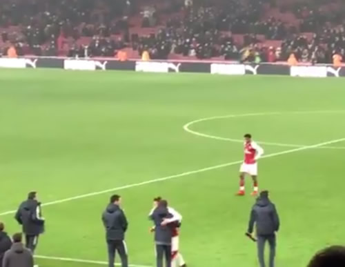 Mesut Ozil’s actions after the final whistle will have worried a few Arsenal fans