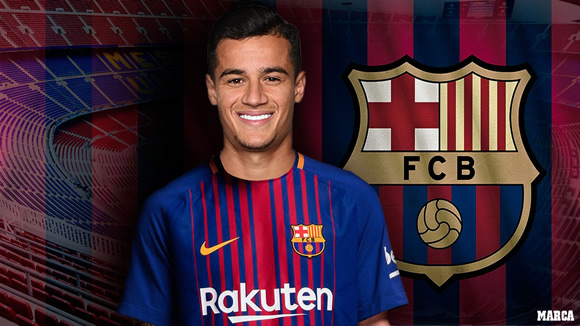 Official: Coutinho joins Barcelona in €160m transfer
