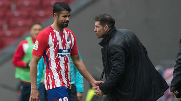 Costa transmits fear – Simeone praises striker despite red card