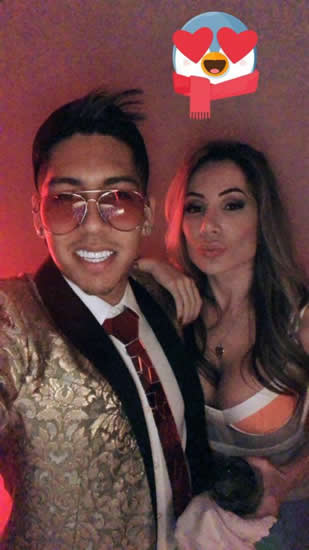 Liverpool star Roberto Firmino continues bizarre fashion trend with pink cap and glasses with neck strap as Liverpool ace suns himself on yacht