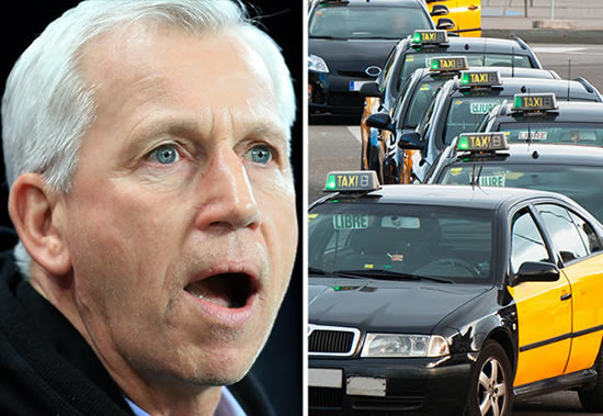 Alan Pardew had 'wallet and mobile STOLEN' before players 'nicked taxi'