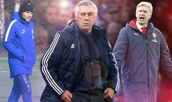 Arsenal and Chelsea in battle to land ex-Bayern Munich boss Carlo Ancelotti